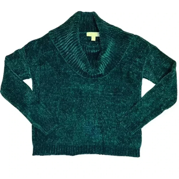 Michael Kors NWT Green Cowl Neck Sweater SIZE SMALL - Picture 2 of 9
